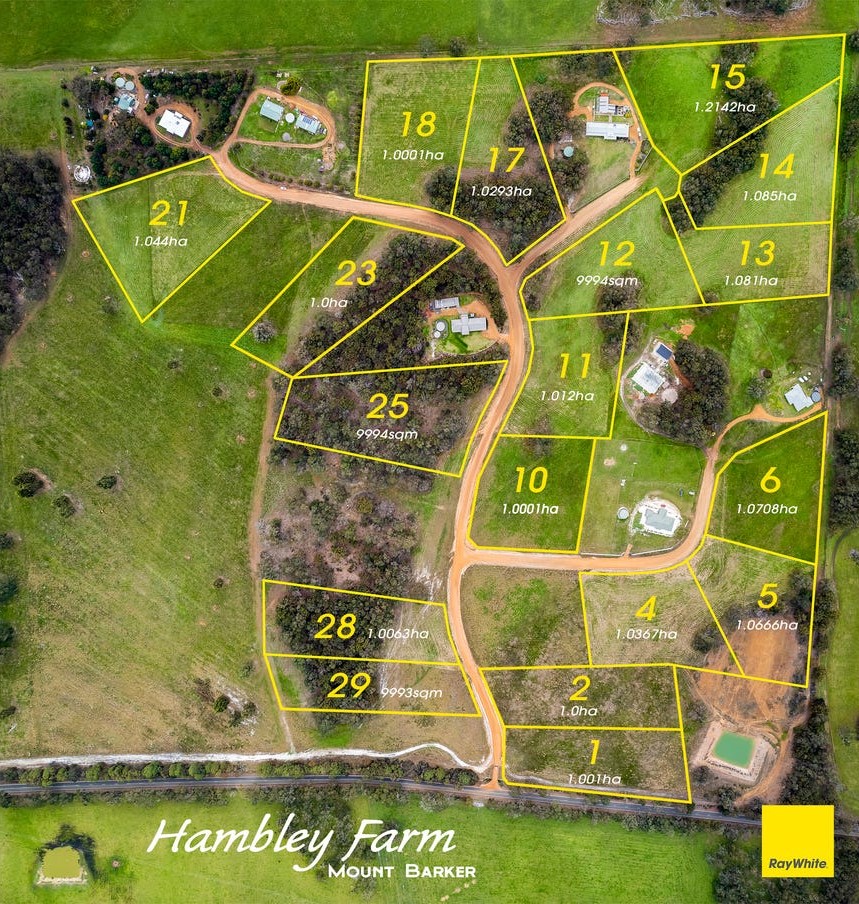 Land for Sale Hambley Farm Estate Mount Barker OpenLot